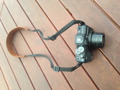 Kožený popruh pro fotoaparát
